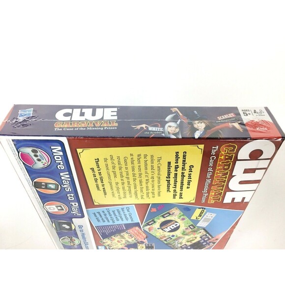Carnival The Case of the Missing Prizes CLUE Hasbro Board Game - Picture 3 of 5